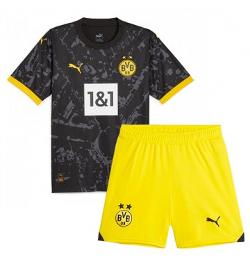 Borussia Dortmund Koszulka Wyjazdowych Dziecięca 2023-24 Krótki Rękaw (+ Krótkie spodenki)